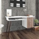 Ver imagem 1 de Escrivaninha com Nicho e Retrô Rt 3067 1 Gaveta 1 Porta 130cm