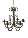 Ver imagem 1 de Lustre Luminária Ferro 6 Bocais Decoração Sala Pendente