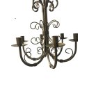 Ver imagem 2 de Lustre Luminária Ferro 6 Bocais Decoração Sala Pendente