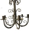 Ver imagem 2 de Lustre Luminária Ferro 6 Bocais Decoração Sala Pendente