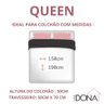 Jogo de Cama Queen 400 Fios Capuccino Ponto Palito 4 Peças Casa Dona - 4