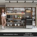 Ver imagem 6 de Armário de Cozinha Compacta 261 cm Rustic/Preto Emilly Madesa 09