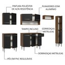 Ver imagem 5 de Armário de Cozinha Compacta 261 cm Rustic/Preto Emilly Madesa 09
