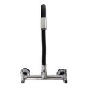 Ver imagem 4 de Torneira Para Cozinha Misturador De Parede Flexível Preto Black  Fosco ¼” de volta cerâmico