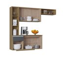 Ver imagem 4 de Kit Cozinha Suspensa com Balcão Mel 163cm Poquema Móveis