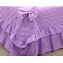 Ver imagem 4 de Kit Colcha Cobre Leito Solteiro Infantil Juvenil 3 Peças Ursinha com Babados Lilás