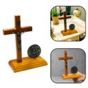 Ver imagem 6 de Crucifixo de Mesa com Medalha Sagrada Família 20 Cm