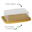 Ver imagem 5 de Porta Manteiga Bambu com Tampa Acrílico 19 Cm X 13 Cm