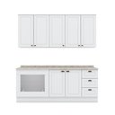 Ver imagem 1 de Cozinha Compacta 4 Peças Com Módulo Forno Embutir Branco