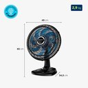 Ver imagem 5 de Ventilador de Mesa Mondial Super Turbo 8 Pás 40cm 140w 220v Preto - Vtx-40-crystal