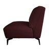 Poltrona Decorativa Sala de Estar Sem Braço Frances Confort Couro Vinho - Gran Belo - 7