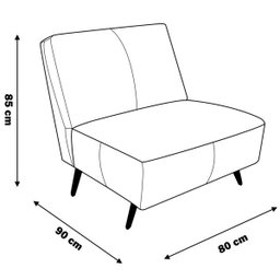 Poltrona Decorativa Sala de Estar Frances Retrô Couro Bordô - Gran Belo - 2