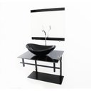 Ver imagem 1 de Kit Gabinete Banheiro 60cm com Cuba Oval + Torneira Cromada