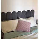 Ver imagem 2 de Cabeceira Modulada Estofada Adesiva Nuvem 2 Módulos 60x20cm Cinza