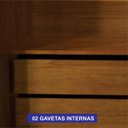 Ver imagem 4 de Guarda-Roupa para Quarto Casal 2 Portas Milano MDF Marrom/Cinamomo/Off White