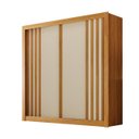 Ver imagem 2 de Guarda-Roupa para Quarto Casal 2 Portas Milano MDF Marrom/Cinamomo/Off White