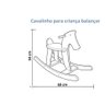 Cavalinho Upa Upa Infantil Artesanal Madeira Maciça Gangorra - 5