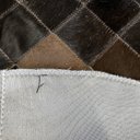 Ver imagem 2 de Tapete de couro redondo marrom café 1,00 diâmetro