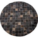 Ver imagem 1 de Tapete de couro redondo marrom café 1,00 diâmetro