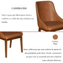 Ver imagem 7 de Kit 2 Cadeira de Jantar Estofada Ísis Corano Bege Base Madeira Castanho