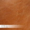 Ver imagem 4 de Kit 2 Puff Decorativo Sala de Estar Rene Debrum Couro Caramelo - Gran Belo