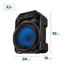 Caixa de Som Amplificada Mondial 150w Rms Cm-150 - Bivolt - 6