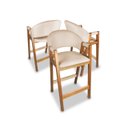 Ver imagem 2 de Kit 2 Banqueta de Cozinha Gourmet Noah Madeira Amêndoa Luxo Bege