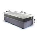 Ver imagem 2 de Cama Box Solteiro com Baú 88x188 com Colchão Adapto Ecoflex Molas Ensacadas Suede