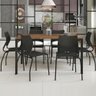 Conjunto Sala de Jantar Carraro Viana com Mesa e 6 Cadeiras - 1