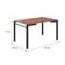 Conjunto Sala de Jantar Carraro Viana com Mesa e 6 Cadeiras - 2
