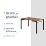 Conjunto Sala de Jantar Carraro Viana com Mesa e 6 Cadeiras - 4