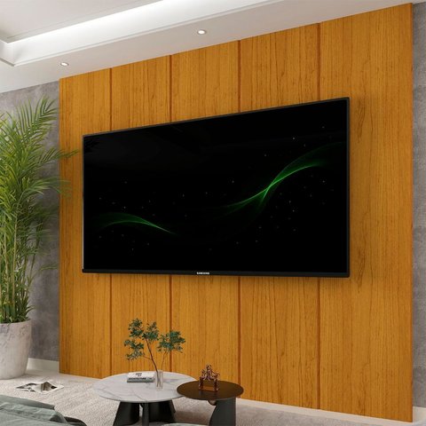 Painel para TV até 90 Polegadas 100% MDF 222,5CMX250CM Realce