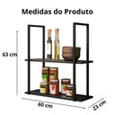 Ver imagem 4 de Prateleira de Madeira Industrial Suspensa 60 Cm Multiuso