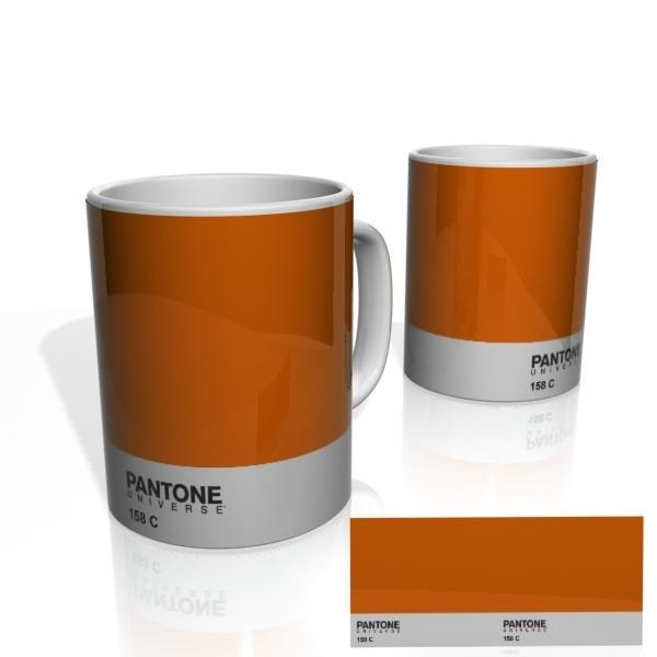 Caneca decorativa Nerderia e Lojaria pantone 158c colorido