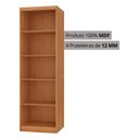 Ver imagem 3 de Guarda-Roupa Solteiro 100% MDF com 2 Portas e Pés Multimóveis CR35515 Madeirado