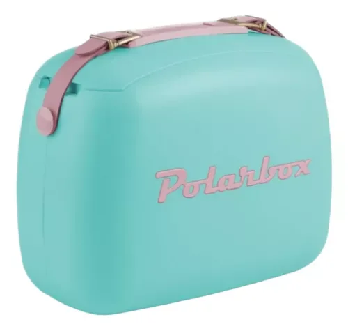 Caixa Termica Portatil com Alça Camping Cooler Polarbox 6l Verde com Rosa