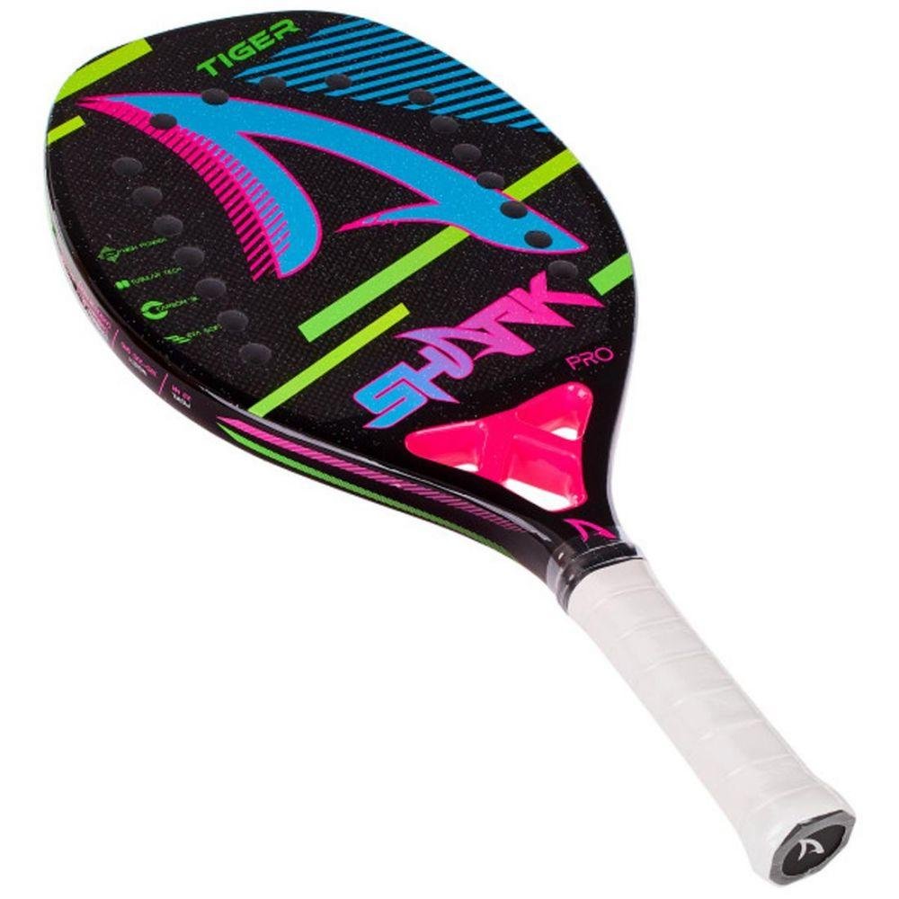 Raquete de Beach Tennis Shark Tiger 2022 Preto - 4