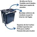 Ver imagem 4 de Fogão Industrial 2 Bocas 2QD Baixa Pressão P7 com Forno 66L de Piso