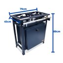 Ver imagem 5 de Fogão Industrial 2 Bocas 2QD Baixa Pressão P7 com Forno 66L de Piso