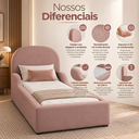Ver imagem 5 de Cama Montessoriana Infantil Lina Divani Premiun Luxo Madeira Reforçada Espuma D-20 L