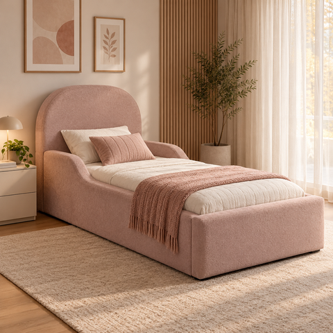 Cama Montessoriana Infantil Lina Divani Premiun Luxo Madeira Reforçada Espuma D-20 L