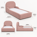 Ver imagem 7 de Cama Montessoriana Infantil Lina Divani Premiun Luxo Madeira Reforçada Espuma D-20 L