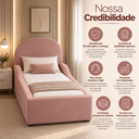 Ver imagem 3 de Cama Montessoriana Infantil Lina Divani Premiun Luxo Madeira Reforçada Espuma D-20 L