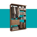Ver imagem 5 de Closet Modulado 2 Gavetas Alasca Freijó Carraro