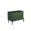 Ver imagem 3 de Conjunto Cabeceira e Mesa de Cabeceira 160cm Solteiro em Mdf Cor:musgo com Preto