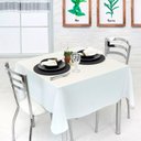 Ver imagem 2 de Kit 10 Toalhas de Mesa Oxford Quadrada 4 Lugares 1,40x1,40m | Magic Enxovais