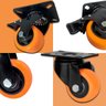 Kit 4 Rodas Rodinhas Giratórias Reforçada [40mm] - 6