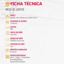 Ver imagem 5 de Sala de Jantar Mesa Olímpia 120CM MDF Canto Copo com 4 Cadeiras Carol Moderna