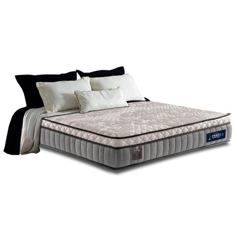 Colchão King CAMA INBOX Super Molas Ensacadas Euro Pillow 193x203x31 Cama inBox Frost ThermoGel