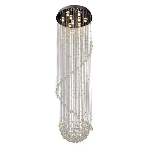 Lustre Cristal Esferas Luxo D60xh180cm - Smart Norte